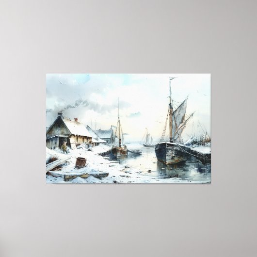 Echoes van het verleden: Victoriaans Gevist leven Canvas Afdruk (Voorkant)