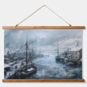 Echoes van het verleden: Victoriaans Gevist leven Hangend Wandkleed (Voorkant)