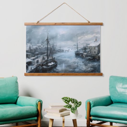 Echoes van het verleden: Victoriaans Gevist leven Hangend Wandkleed (Woonkamer)