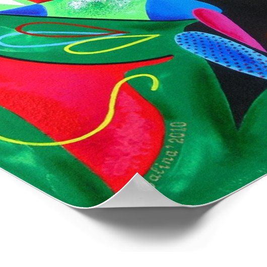 Echoes van Taino - Puerto Rico Art Poster (Hoek)