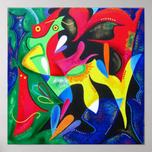 Echoes van Taino - Puerto Rico Art Poster