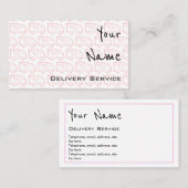 "Echoes" Visitekaartjes voor levering (Voorkant / Achterkant)