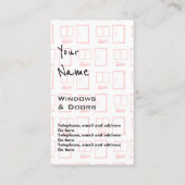 "Echoes" Windows en Deuren Price Cards Visitekaartje (Voorkant)
