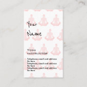 "Echoes" Yoga Instructor Price Cards Visitekaartje (Voorkant)