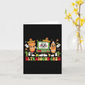 Echografie Bemanning Cinco De Mayo Feest Sonograaf Kaart (Gele Bloem)