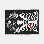 Echografie Coquette Borstkanker Awareness Month Fleece Deken (Voorkant (Horizontaal))
