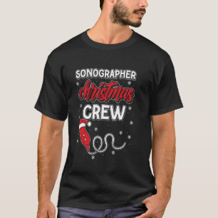 Echografie echoscopist Kerstmis echografist T-shirt