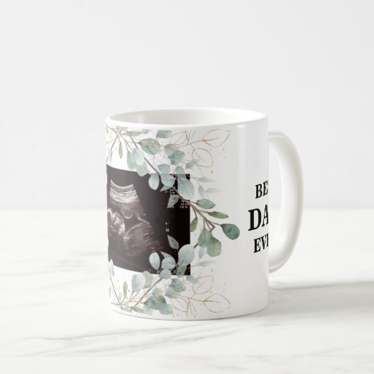 Echografie Fotoblad Beste vader ooit neutraal Koffiemok (Voorkant rechts)