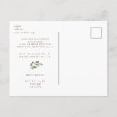 Echografie komt binnenkort Baby shower gouden teks Briefkaart (Achterkant)