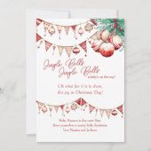 Echografie Scan Foto Scandi Zwangerschap Onthullen Feestdagenkaart (Voorkant)