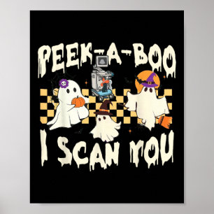 Echografie Schattige Ghost Halloween Spooky Season Poster
