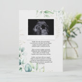 Echografie Sonogram Bump Gedicht aan papa Kaart (Staand voorkant)