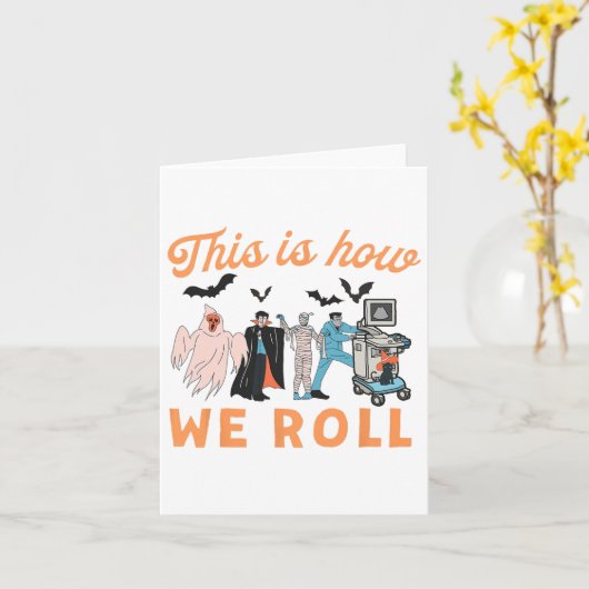 Echografie Tech Ghosts Vascular Tech Sonograaf H Kaart (Gele Bloem)