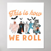 Echografie Tech Ghosts Vascular Tech Sonograaf H Poster (Voorkant)