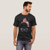Echografie Tech Life Funny Messy Bun Sonograaf S T-shirt (Voorkant volledig)