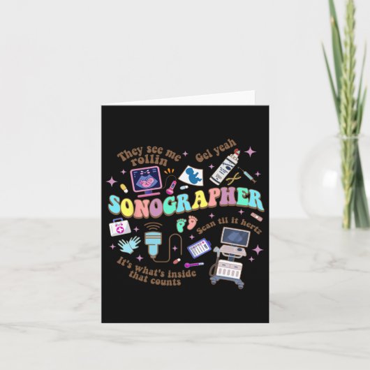 Echografie Tech Sonograaf Nationale Verpleegkundig Kaart (Voorkant)