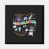 Echografie Tech Sonograaf Nationale Verpleegkundig Magneet (Voorkant)