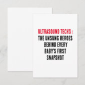 Echografie techs: De onbezongen helden achter elke Bedankkaart (Voorkant / Achterkant)