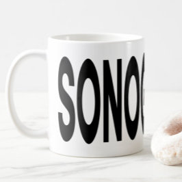 Echografie typografie Ultrasound Cadeau Koffiemok
