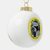 Echografie Zwangerschap Geslacht Reveal Sonogram Keramische Bal Ornament (Links)