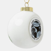 Echografie Zwangerschap Geslacht Reveal Sonogram Keramische Bal Ornament (Links)