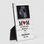 Echografie zwangerschapsaankondiging bumpsonogram fotoplaat (Zijkant)