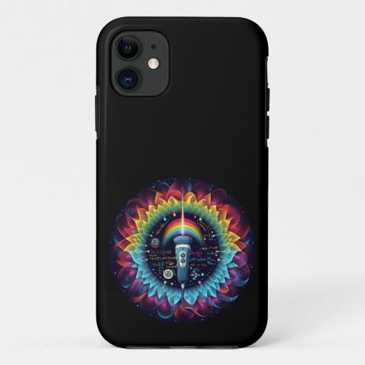 echografisch-kleurige ultrasone golven-fysica Case-Mate iPhone case (Achterkant)