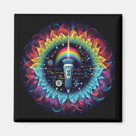 echografisch-kleurige ultrasone golven-fysica magneet