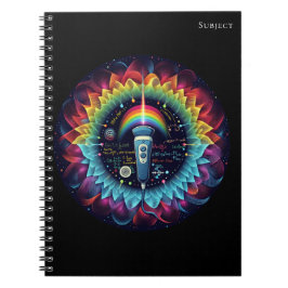 echografisch-kleurige ultrasone golven-fysica notitieboek