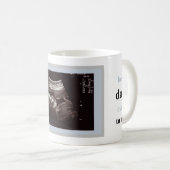 Echografische foto Vaderdag beste vader ooit voor  Koffiemok (Voorkant rechts)