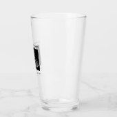 Echografische foto zwangerschapsaankondiging oma glas (Links)