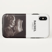 Echografische foto zwart-wit monogram Case-Mate iPhone case (Achterkant (horizontaal))