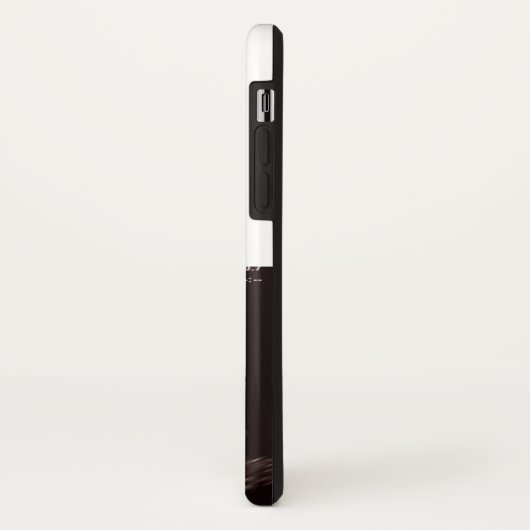 Echografische foto zwart-wit monogram Case-Mate iPhone case (Achterkant/links)