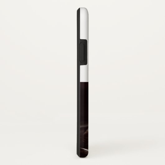 Echografische foto zwart-wit monogram Case-Mate iPhone case (Achterkant / rechts)