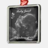 Echografische fotosjabloon metalen ornament (Links)