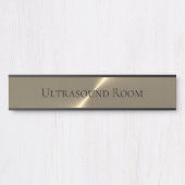 Echografische Zaal Hangende Naam Bord Deurbordje (Voorkant)