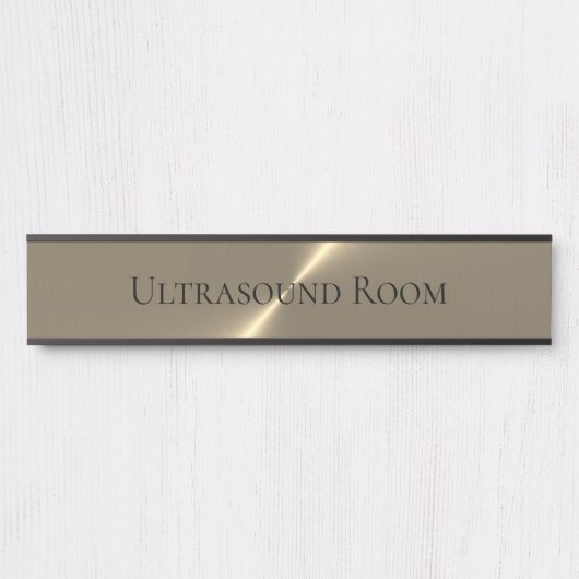 Echografische Zaal Hangende Naam Bord Deurbordje (Voorkant)