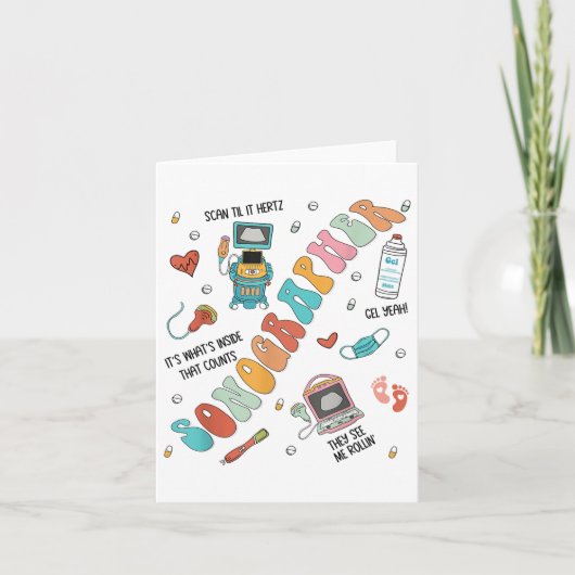 Echografist Sonograaf Schoolverpleegkundige S Kaart (Voorkant)