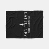 Echoing Her Battle Cry Fleece Deken (Voorkant (Horizontaal))