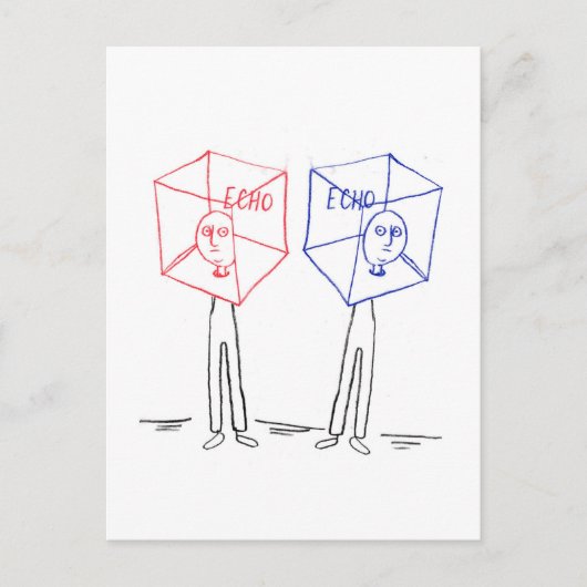 echokamer briefkaart (Voorkant)