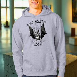 Echolocation Mode Activated - Retro Bat Hoodie