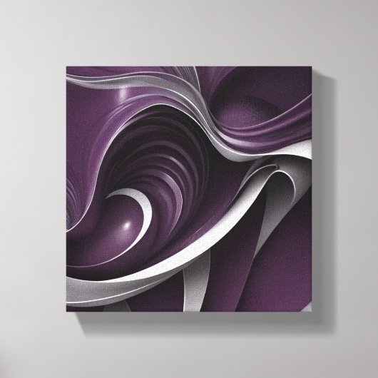 Échos de Prune et Argent Canvas Afdruk (Voorkant)