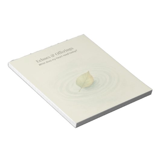 Echo's en aanbiedingen | dagelijkse reflectie notitieblok (Schuin)