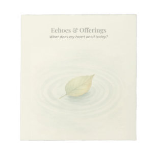 Echo's en aanbiedingen   dagelijkse reflectie notitieblok