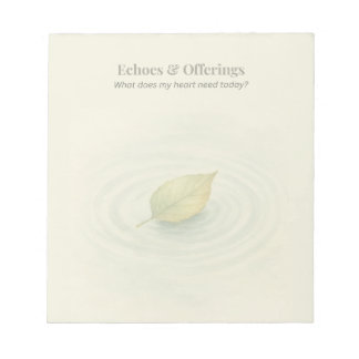 Echo's en aanbiedingen | dagelijkse reflectie notitieblok