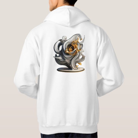 "Echo's in goud" Hoodie (Achterkant)