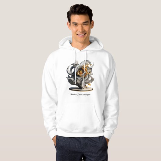 "Echo's in goud" Hoodie (Voorkant volledig)