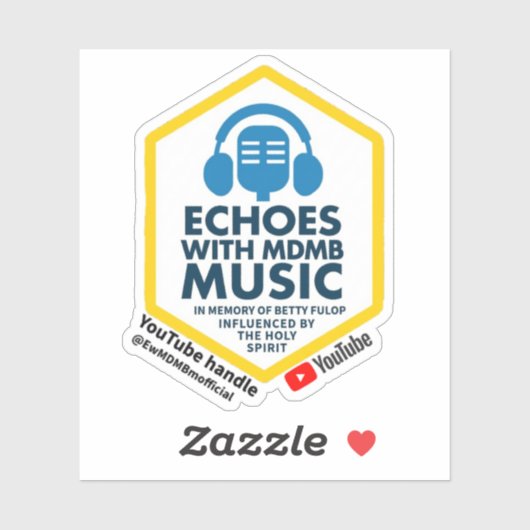 Echos met officiële sticker van MDMB Music (Vel)