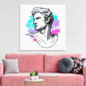 Echo's uit de oudheid: Griekse beeldhouwkunst Canvas Afdruk (Insitu (Woonkamer))