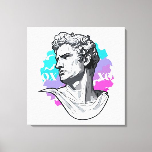 Echo's uit de oudheid: Griekse beeldhouwkunst Canvas Afdruk (Voorkant)